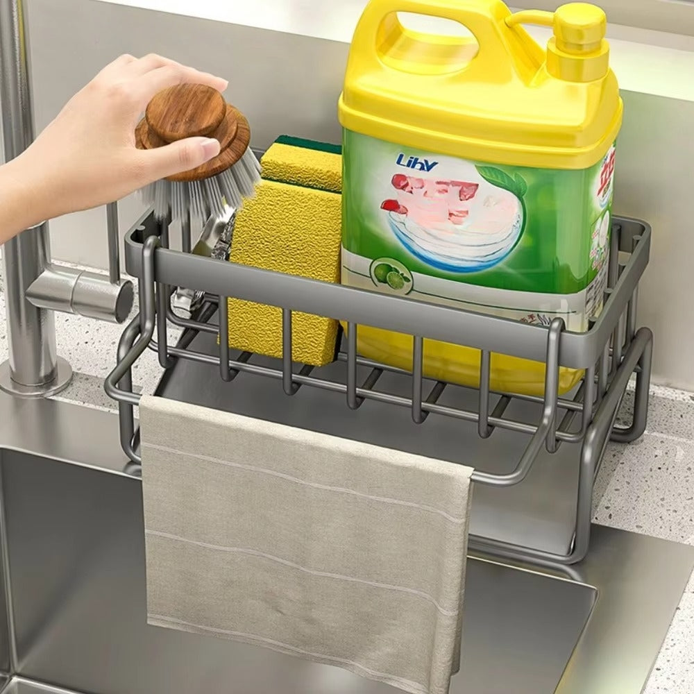 Skorter | All-in-One Sponge Soap Cloth Self-Draining Rack