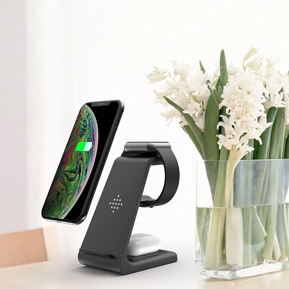 Skorter | Allescharger 3-in-1 Wireless Charger – Apple & Samsung Devices