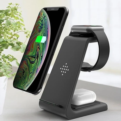 Skorter | 3-in-1 Wireless Charger for Smartphone, Smartwatch and Earbuds