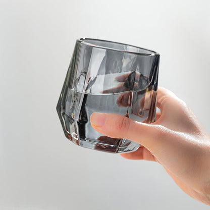 Skorter | Amber hexagonal Glass Cups