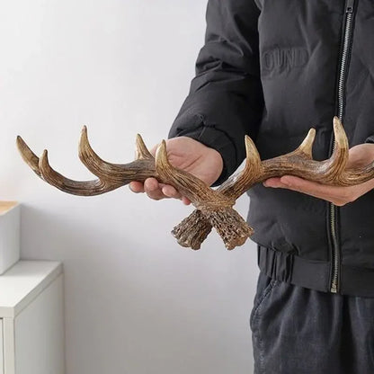 Skorter | Antler Coat Rack - Rustic - Attractive Coat Rack/Decor - Deer Antlers - Hall