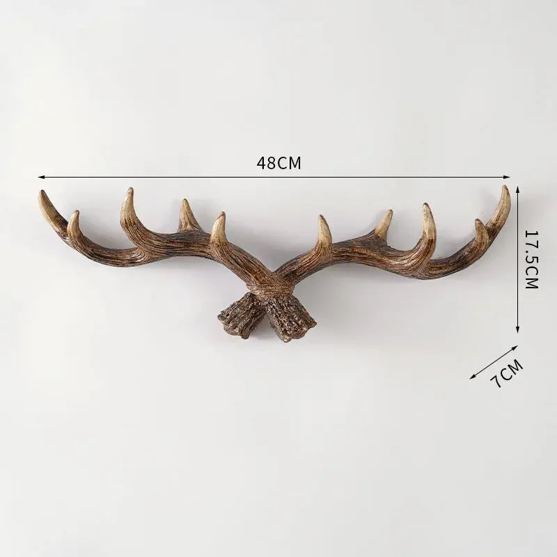 Skorter | Antler Coat Rack - Rustic - Attractive Coat Rack/Decor - Deer Antlers - Hall