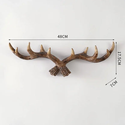 Skorter | Antler Coat Rack - Rustic - Attractive Coat Rack/Decor - Deer Antlers - Hall