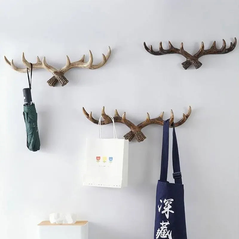 Skorter | Antler Coat Rack - Rustic - Attractive Coat Rack/Decor - Deer Antlers - Hall