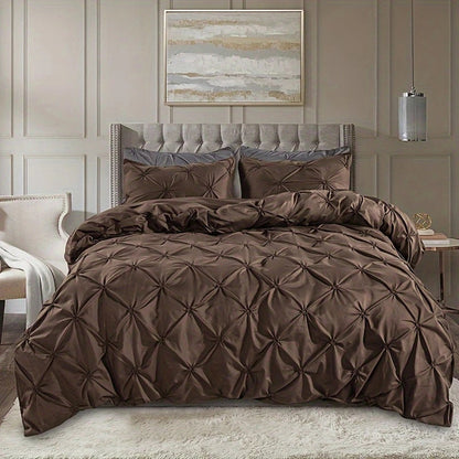 Skorter | Amore Luxury Pinch Pleat Duvet Cover Set