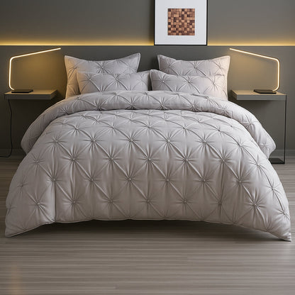 Skorter | Amore Luxury Pinch Pleat Duvet Cover Set