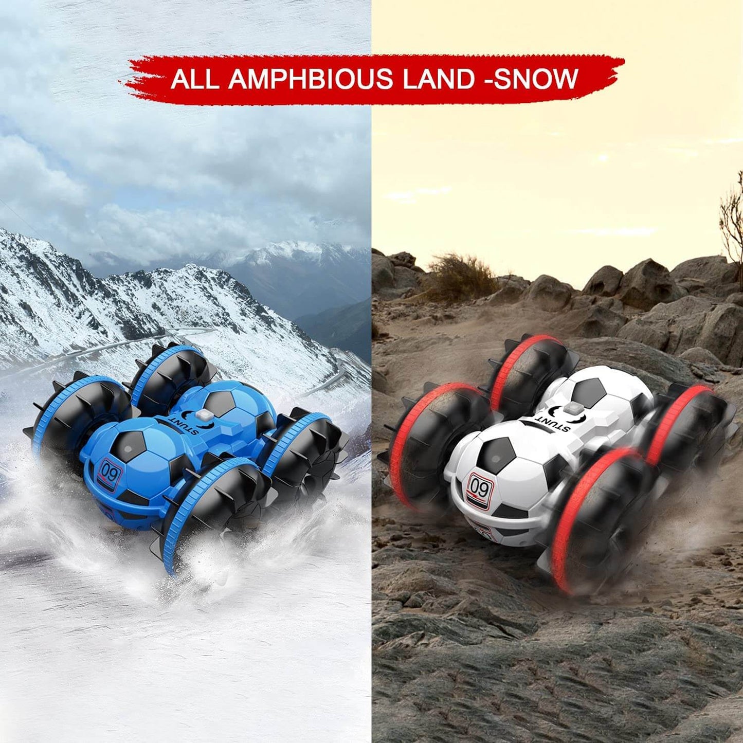 Skorter | Amphibious Remote-Controlled Car, All-Terrain Football, Remote-Controlled Boat, Pool Toy, Gift for Boys and Girls