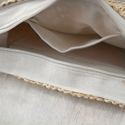 Skorter | Annalise Bag – Vintage Style Woven Straw Shoulder Bag for Summer