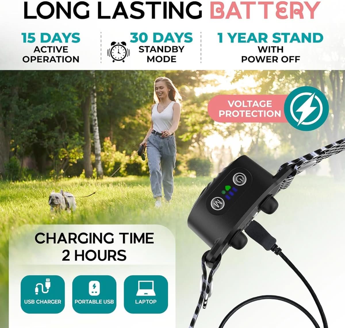Skorter | Anti-bark collar for small dogs with sound & vibration