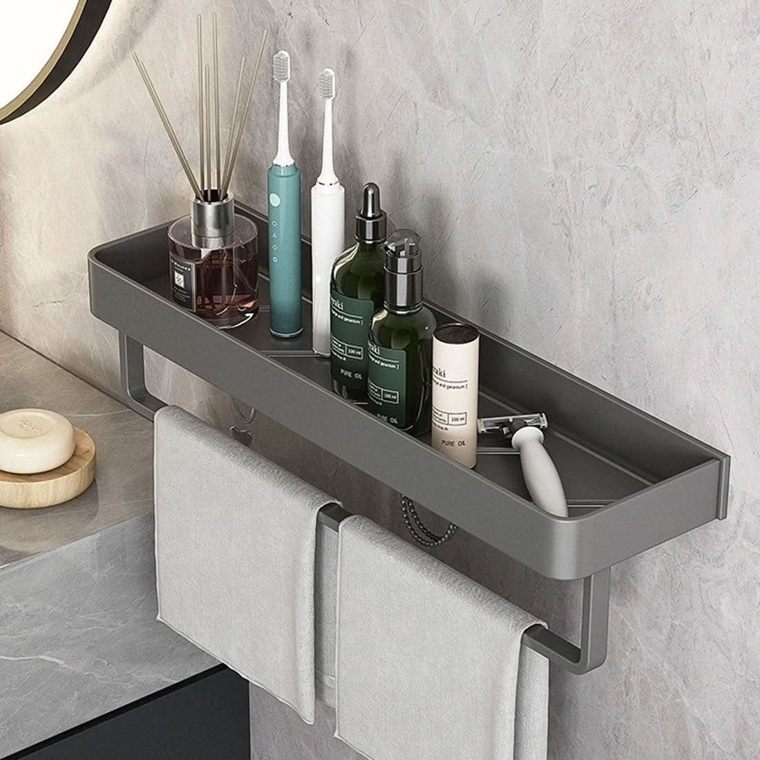Skorter | Elegant Wall Shelf for Stylish Bathroom Organization without Drilling