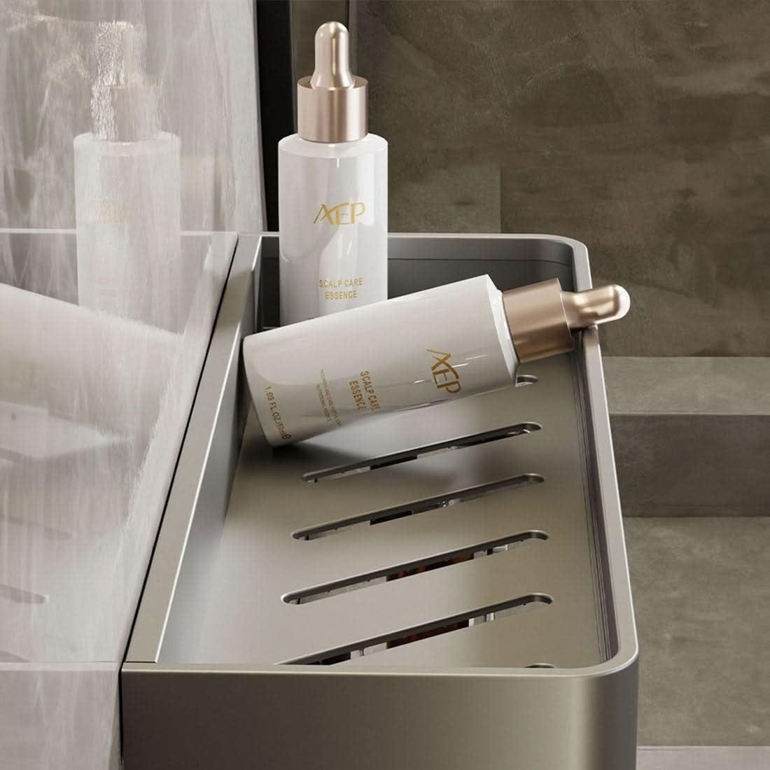Skorter | Elegant Wall Shelf for Stylish Bathroom Organization without Drilling