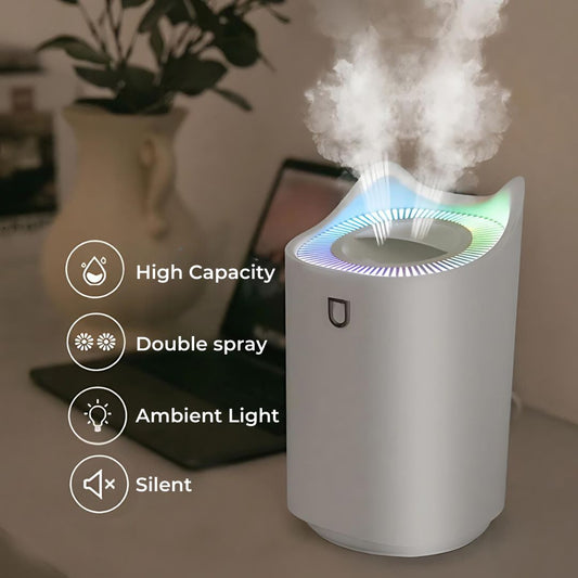 Skorter | 3000ml Ultrasonic Humidifier with Mist Technology for Respiratory Relief & Comfortable Living Spaces