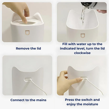 Skorter | 3000ml Ultrasonic Humidifier with Mist Technology for Respiratory Relief & Comfortable Living Spaces