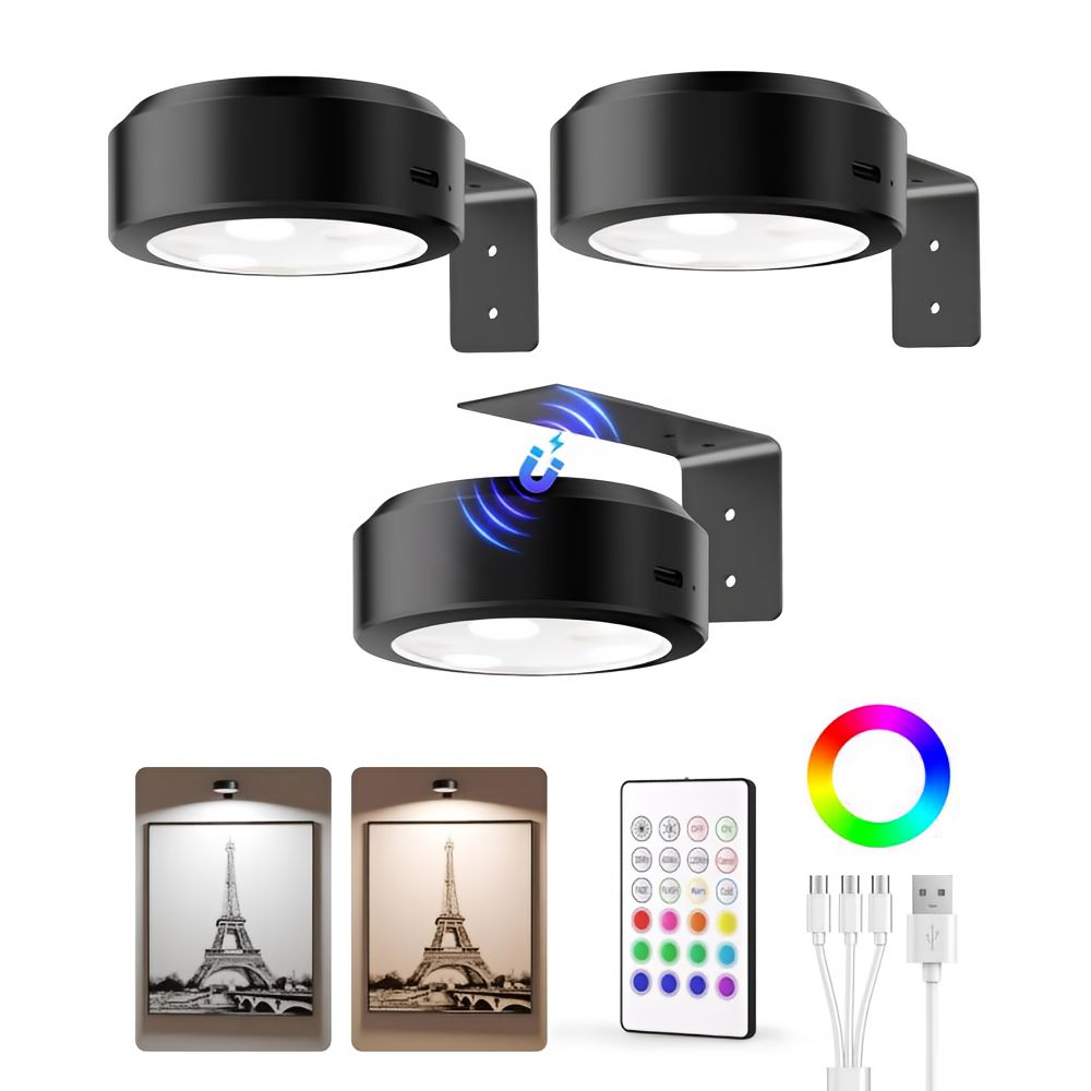 Skorter | ArtLume | Wireless Rechargeable LED Spotlights for Picture & Artwork Lighting