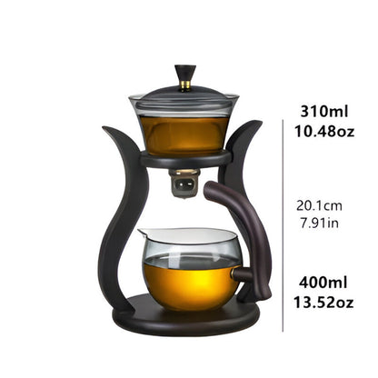 Skorter | Artisan Magnetic Glass Teapot Set with Infuser – Elegant Drip-Free Glass Teapot for Loose Leaf Tea