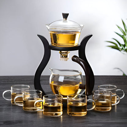 Skorter | Artisan Magnetic Glass Teapot Set with Infuser – Elegant Drip-Free Glass Teapot for Loose Leaf Tea