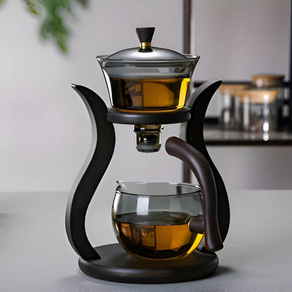Skorter | Artisan Magnetic Glass Teapot Set with Infuser – Elegant Drip-Free Glass Teapot for Loose Leaf Tea