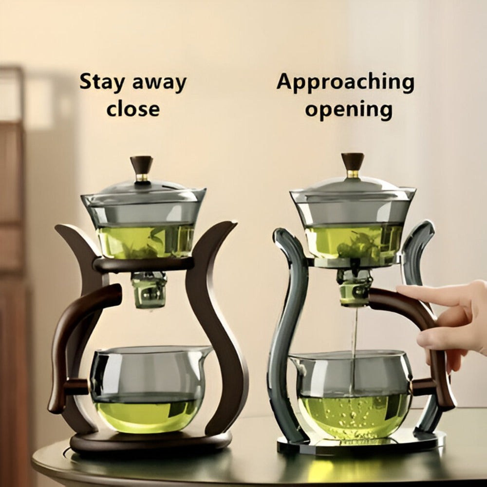 Skorter | Artisan Magnetic Glass Teapot Set with Infuser – Elegant Drip-Free Glass Teapot for Loose Leaf Tea