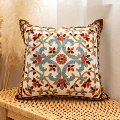 Skorter | Aurae Embroidered Vintage Cushion Cover