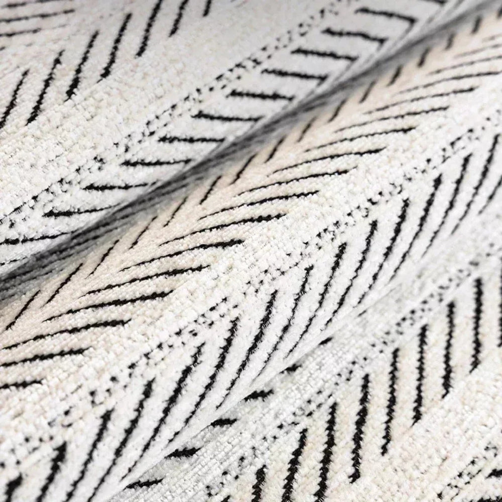 Skorter | Aurivelle Herringbone Scallop Edge Sofa Cover