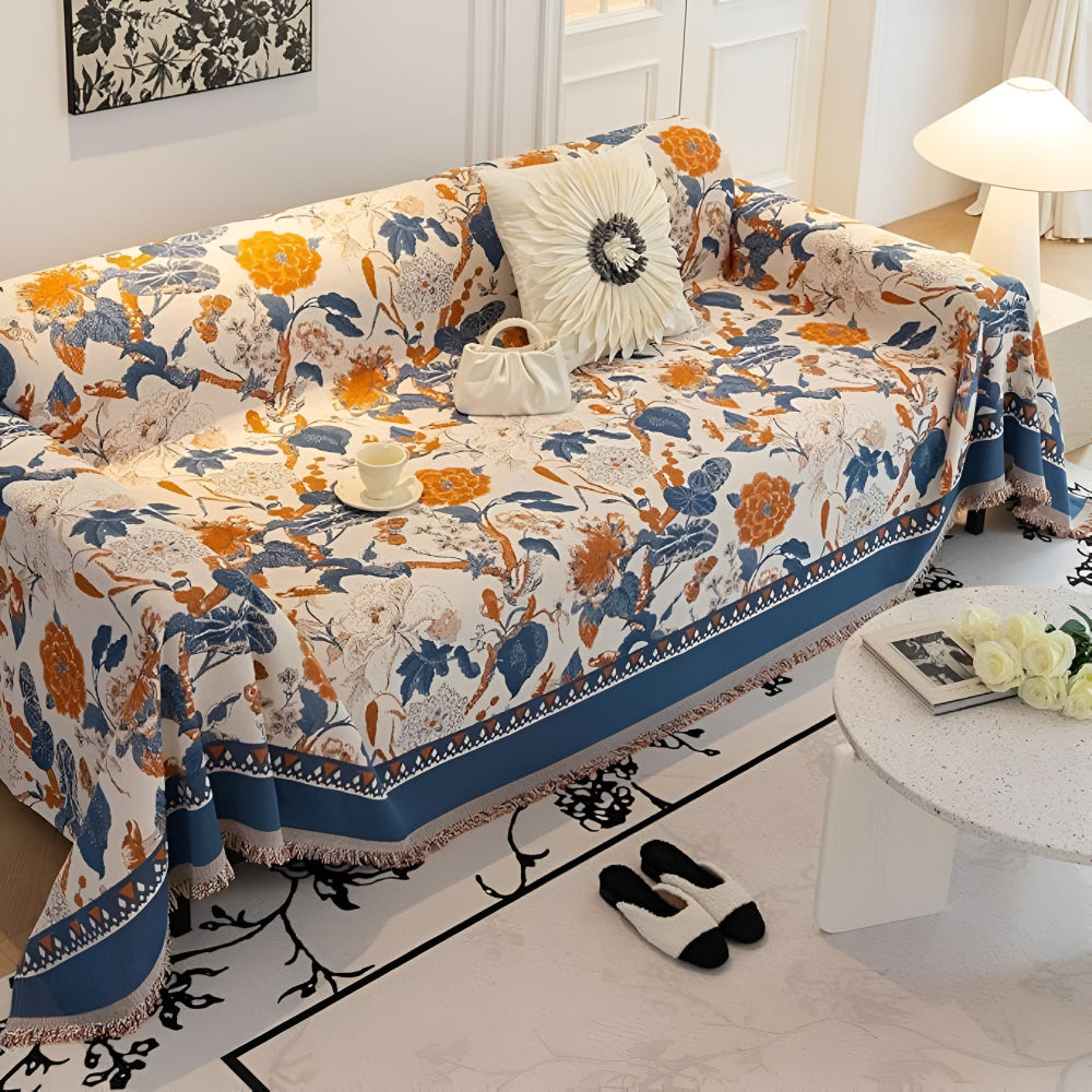 Skorter | Autumn Vines Jacquard Sofa Cover