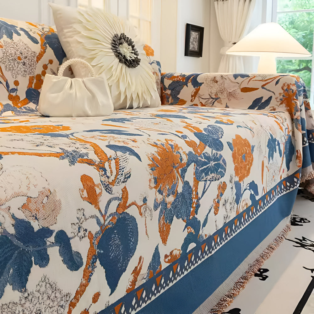 Skorter | Autumn Vines Jacquard Sofa Cover