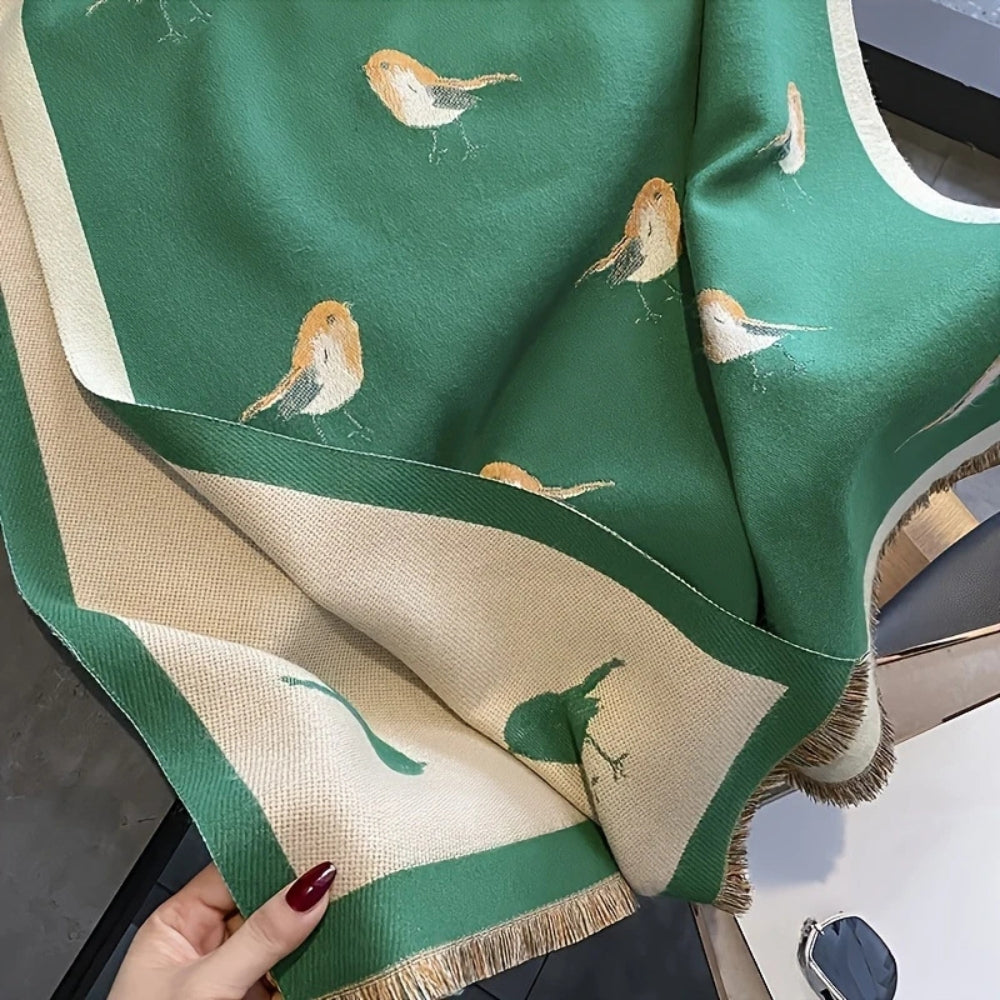 Skorter | Aviary Breathable Bird Jacquard Shawl