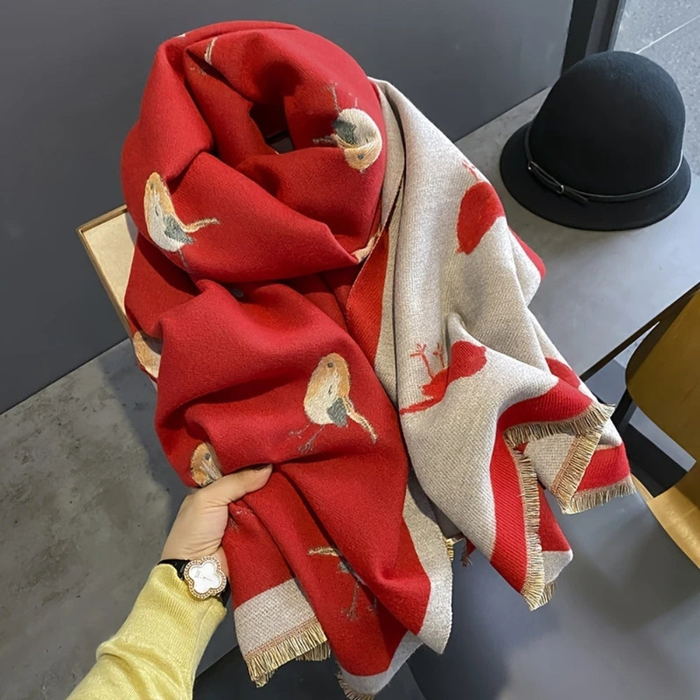 Skorter | Aviary Breathable Bird Jacquard Shawl