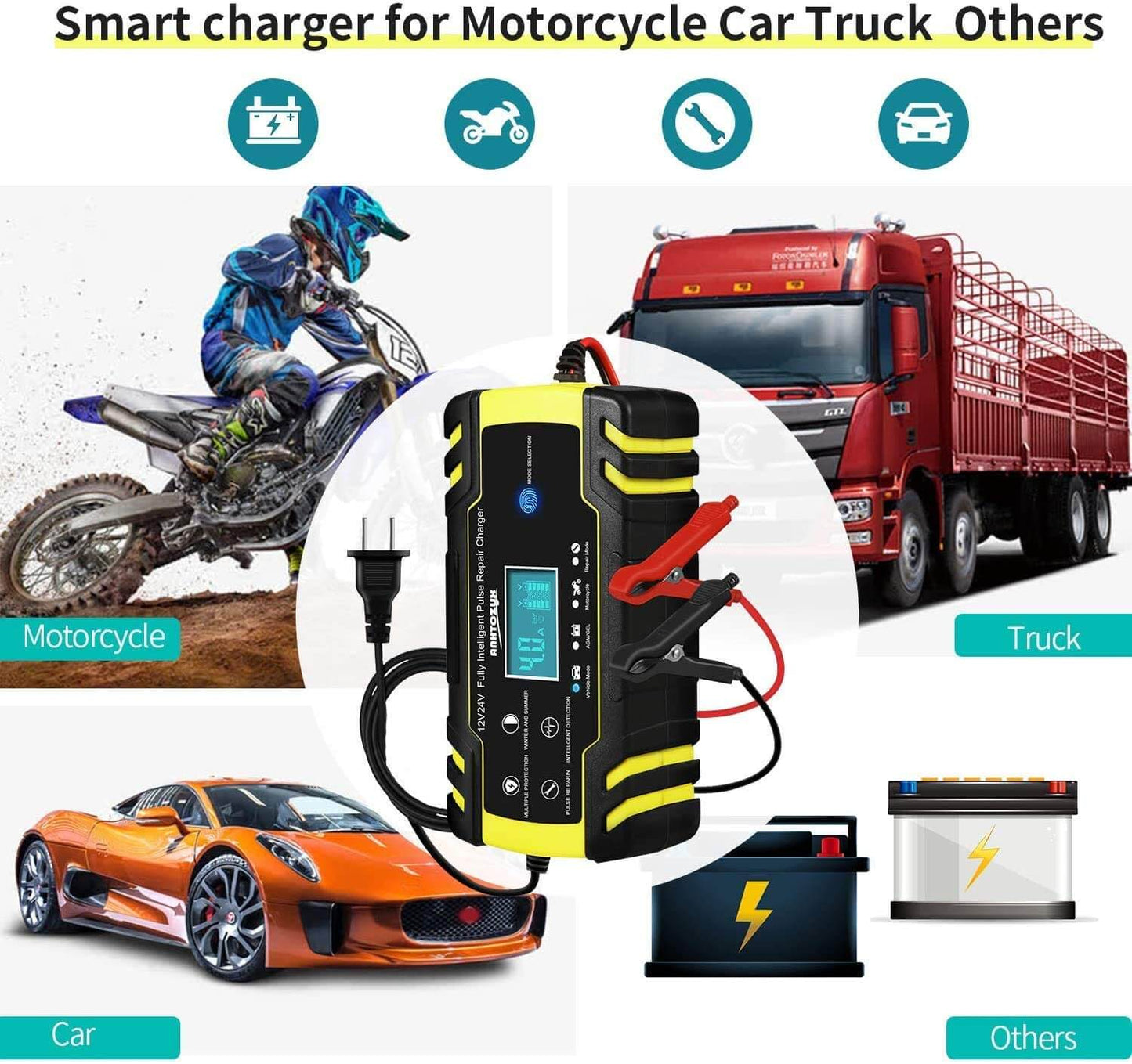 Skorter | Battery Charger Automatic Battery Charger