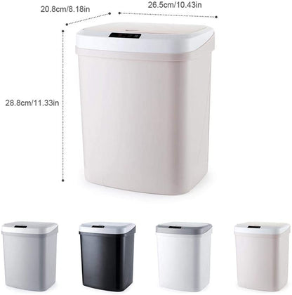 Skorter | Automatic Sensor Trash Can – 15L – Touchless & Quiet – For Kitchen or Living Room