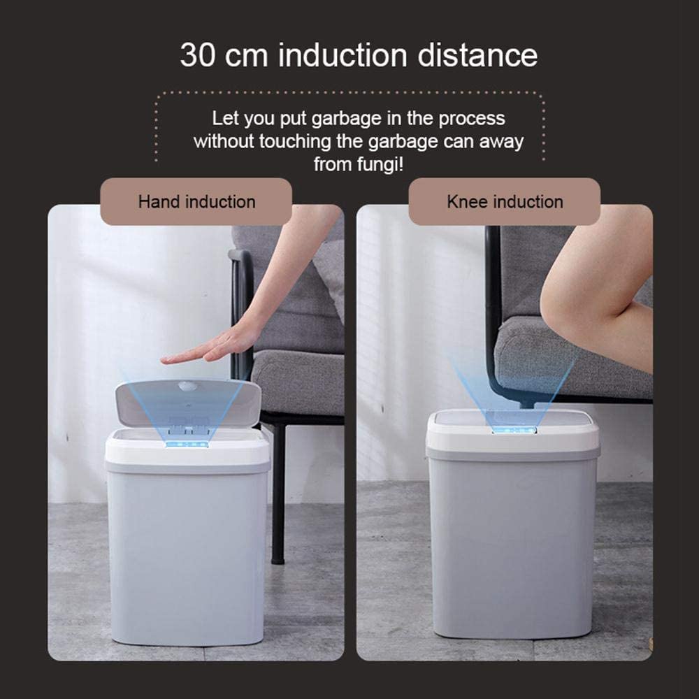 Skorter | Automatic Sensor Trash Can – 15L – Touchless & Quiet – For Kitchen or Living Room