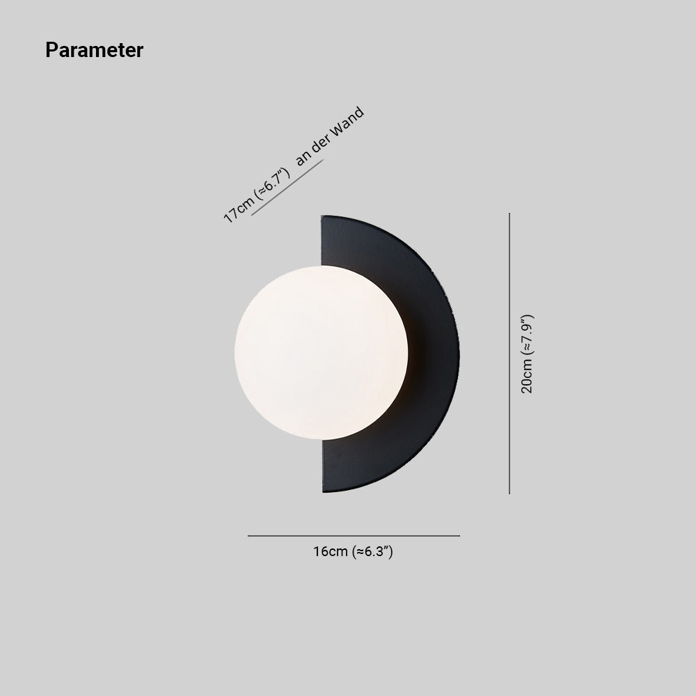 Skorter | Valentina Modern LED Wall Lamp Metal Glass Bedroom Living Room