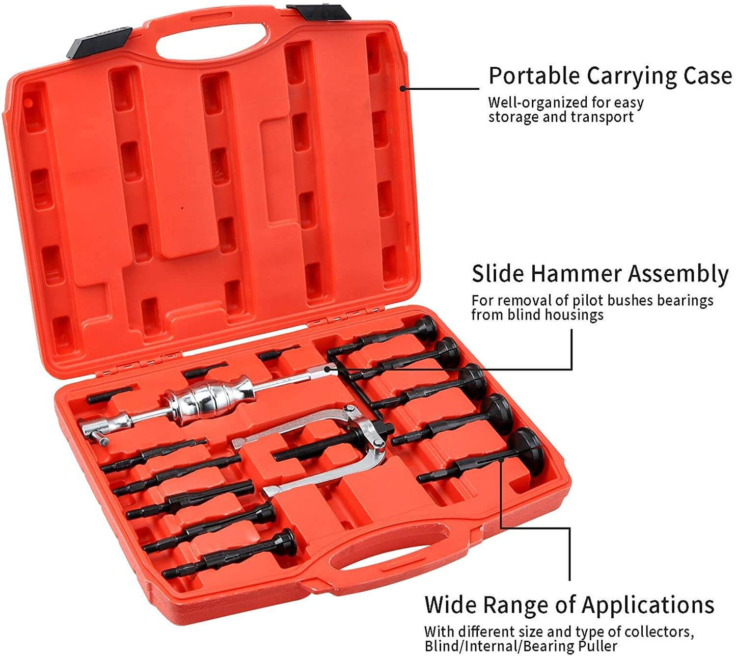 Skorter | Bearing Extractor Blind Hole Inner Internal Bushes Puller Set