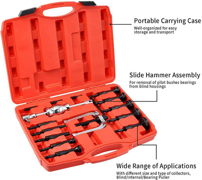 Skorter | Bearing Extractor Blind Hole Inner Internal Bushes Puller Set