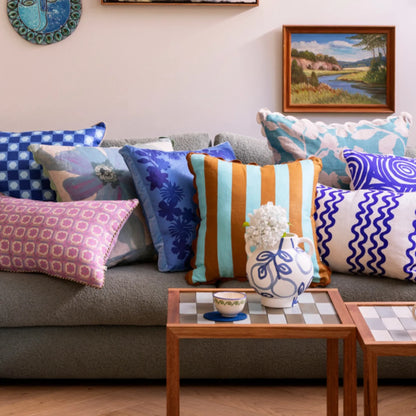 Skorter | Flora Pillow - Blue