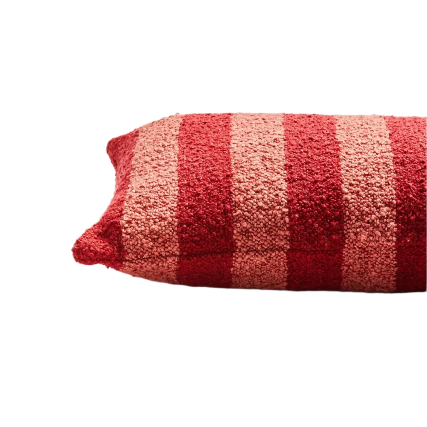 Skorter | Boucle Stripe Cushion - Burgundy