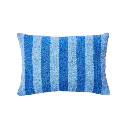 Skorter | Boucle Stripe Cushions - Blue