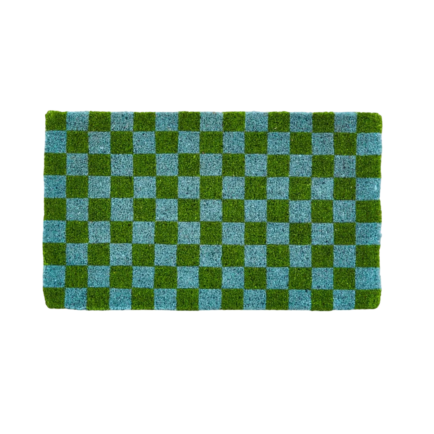 Skorter | Checkered Doormat - Blue/Green