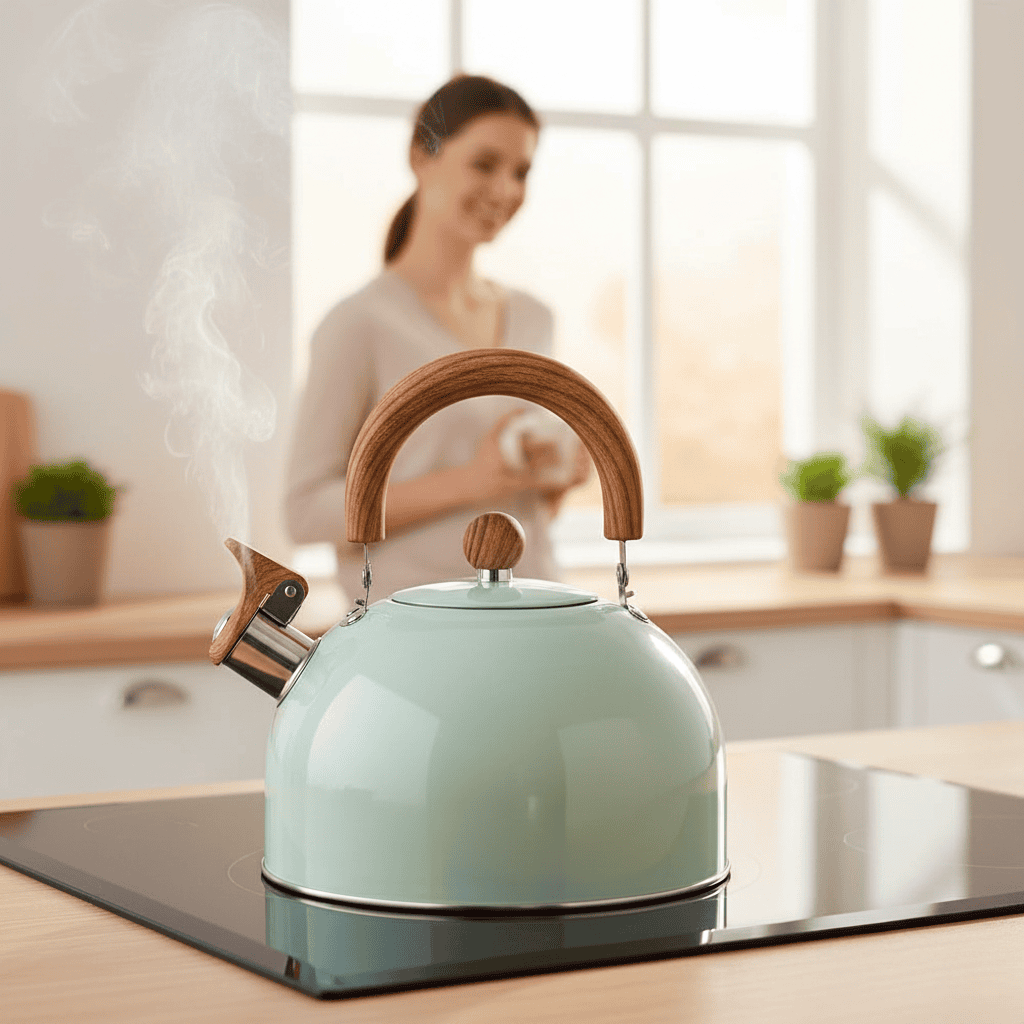 Skorter | 3L stainless steel kettle with robust structure & soft grip