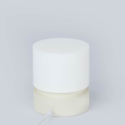 Skorter | Contemporary Nordic Timer Rechargeable ABS HIPS Silicone Cylinder LED Table Lamp Night Light for Nightstand