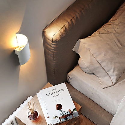 Skorter | Modern minimalistisk vattentät spiralformad LED-vägglampa i aluminium och akryl för sovrum 