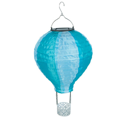 Skorter | Contemporary Creative Solar Hot Air Balloon Fabric Shade LED Outdoor Pendant Light for Terrace Outside