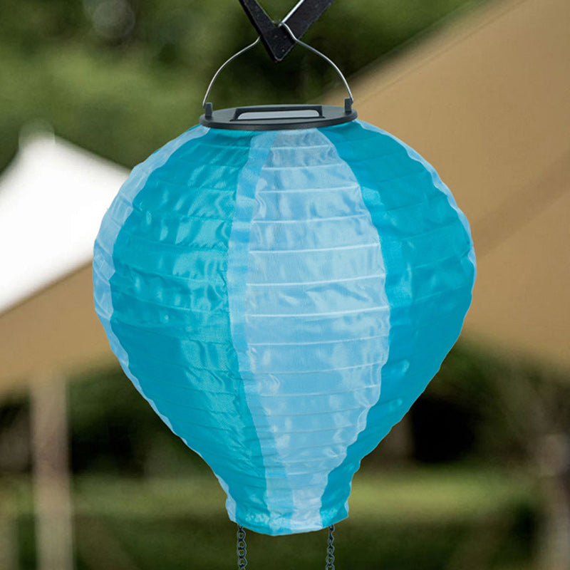 Skorter | Contemporary Creative Solar Hot Air Balloon Fabric Shade LED Outdoor Pendant Light for Terrace Outside