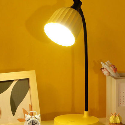 Skorter | Modern Minimalistic Round Folded ABS LED Table Lamp For Living Room