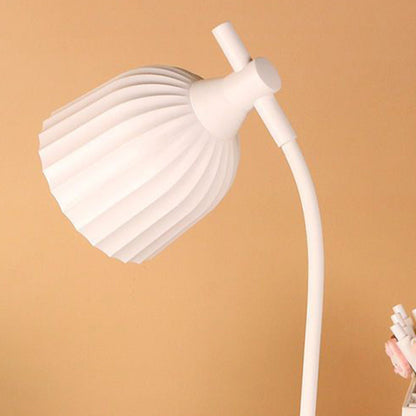 Skorter | Modern Minimalistic Round Folded ABS LED Table Lamp For Living Room