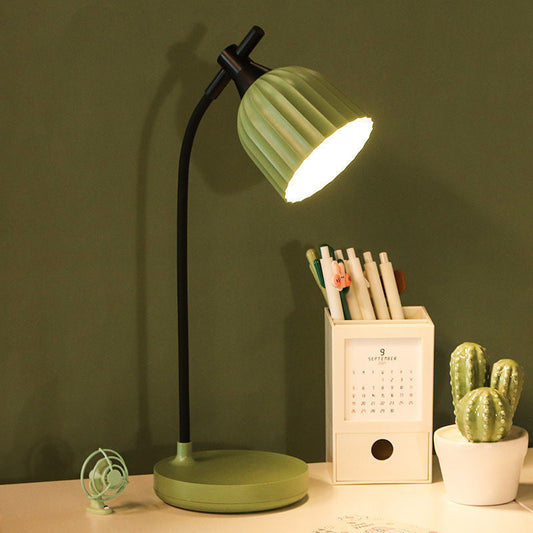 Skorter | Modern Minimalistic Round Folded ABS LED Table Lamp For Living Room