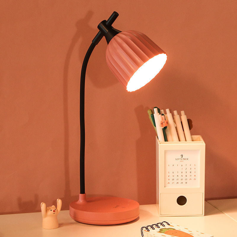 Skorter | Modern Minimalistic Round Folded ABS LED Table Lamp For Living Room
