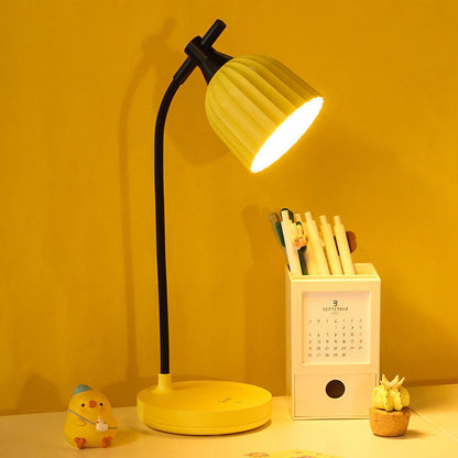 Skorter | Modern Minimalistic Round Folded ABS LED Table Lamp For Living Room