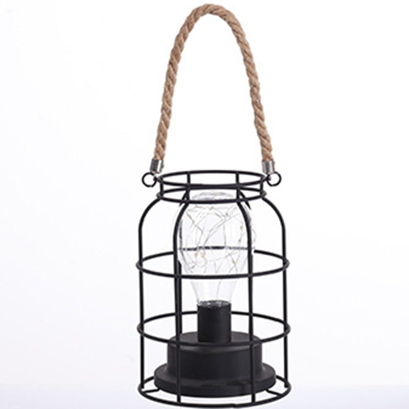 Skorter | Modern Minimalist Vertical Striped Square Round Iron LED Table Lamp For Living Room
