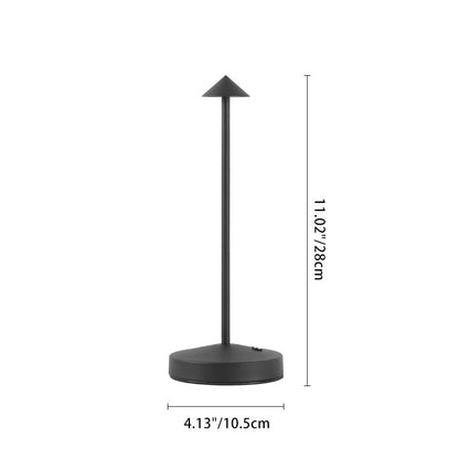 Skorter | Modern Simplicity Triangle Cone Round Acrylic Cylinder Iron LED Table Lamp for the Living Room